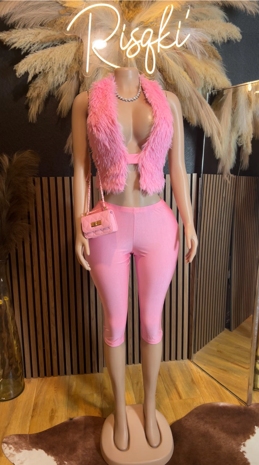 Leah Fur 2pc Set