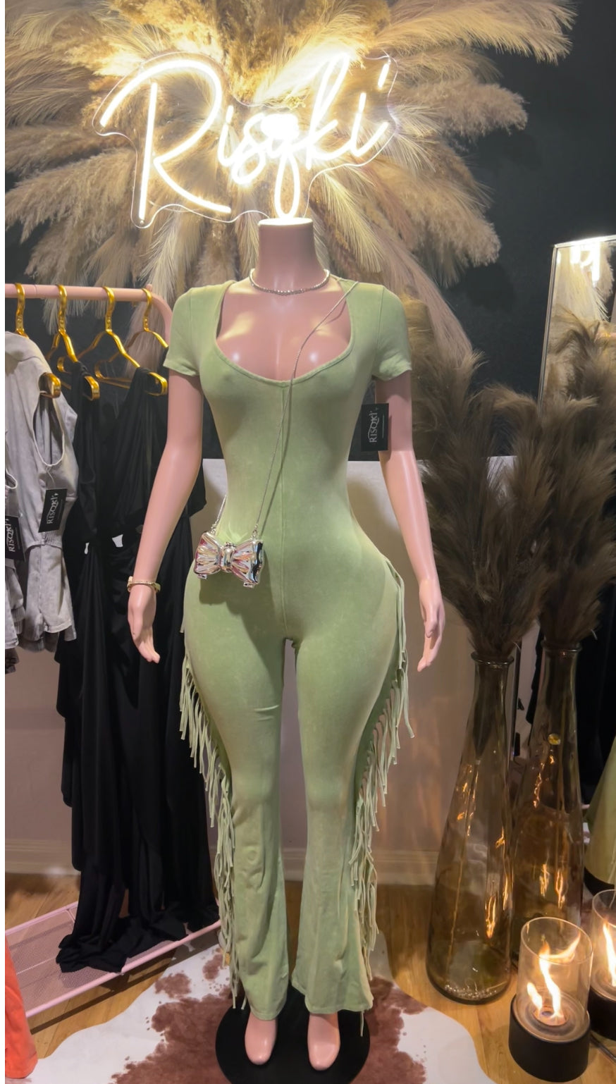 Carter (lime) Jumpsuit