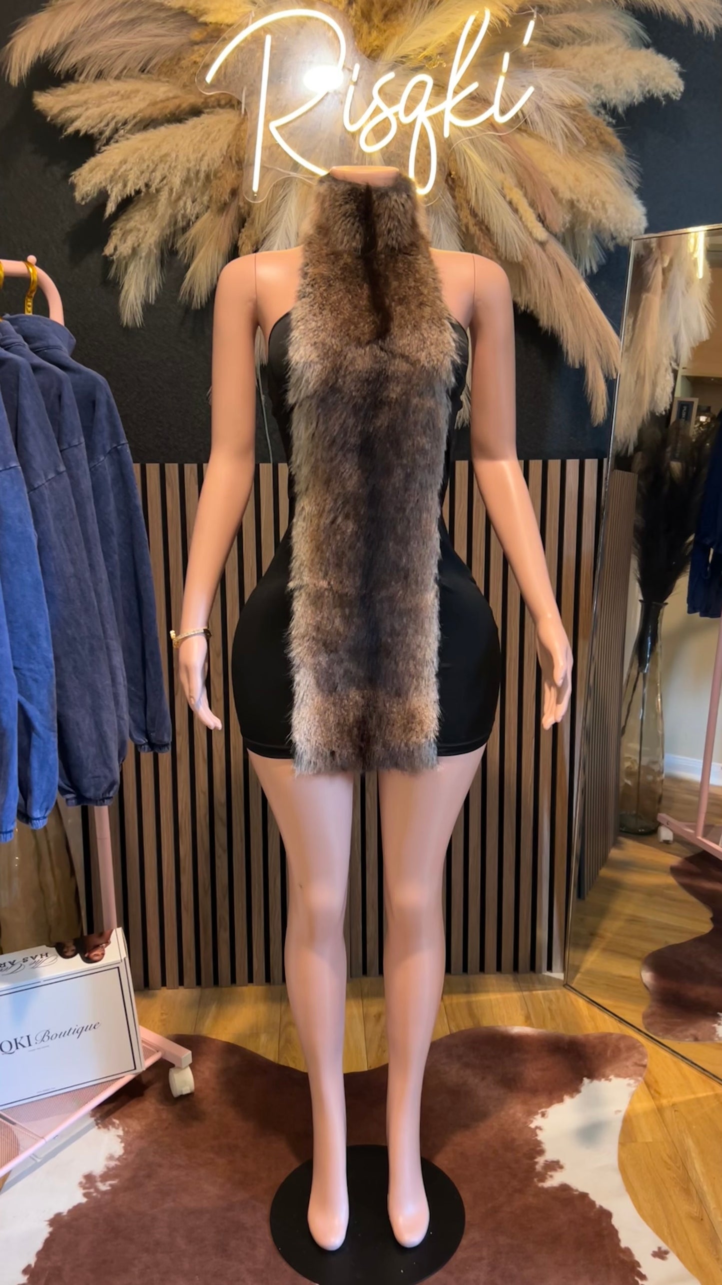 Dejanay Mini fur Dress
