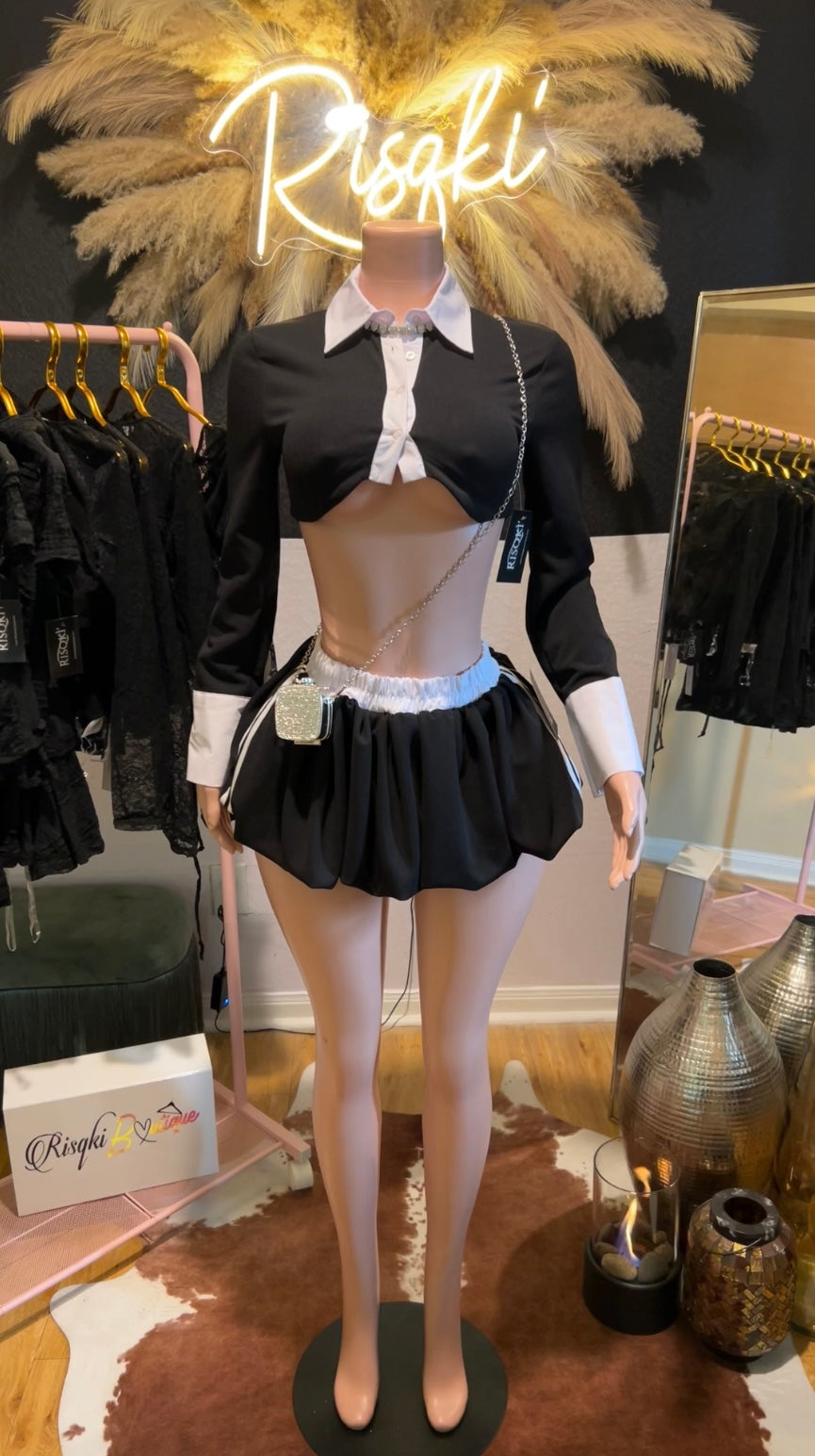 Claire 2pc skirt set