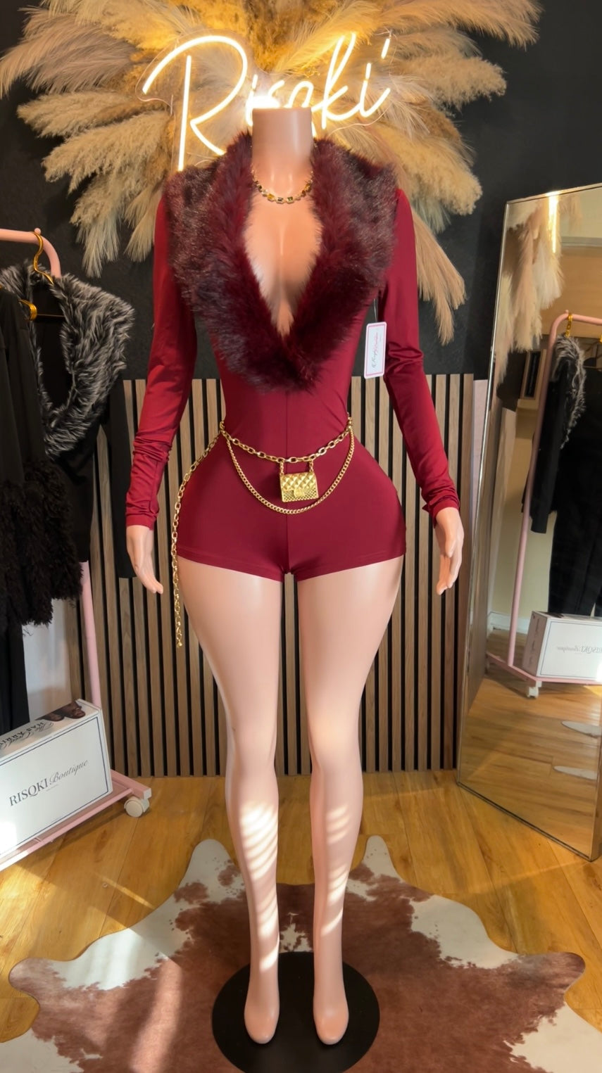 Ari Romper (burgundy)