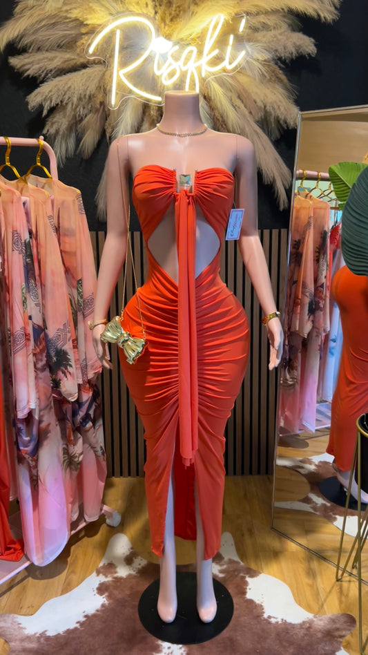 Tangerine Maxi dress