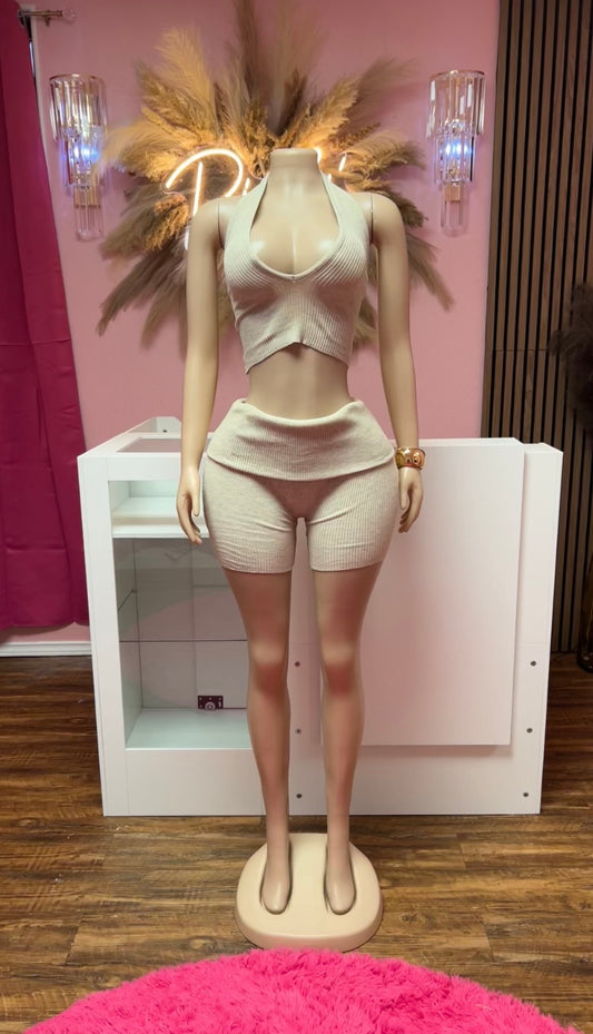 All Eyes on me 2pc Set (Beige)