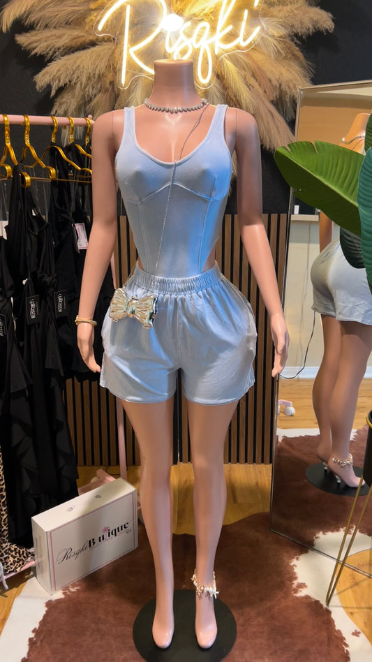 Chill Shorts set (powder blue)