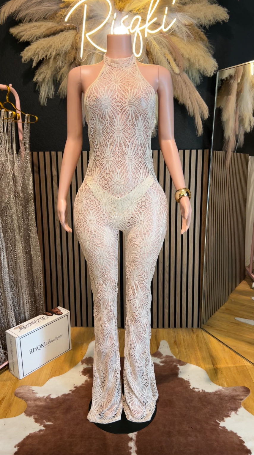 Tyra Jumpsuit  (Cream)