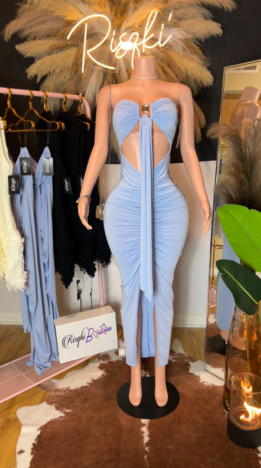 Aqua Maxi dress