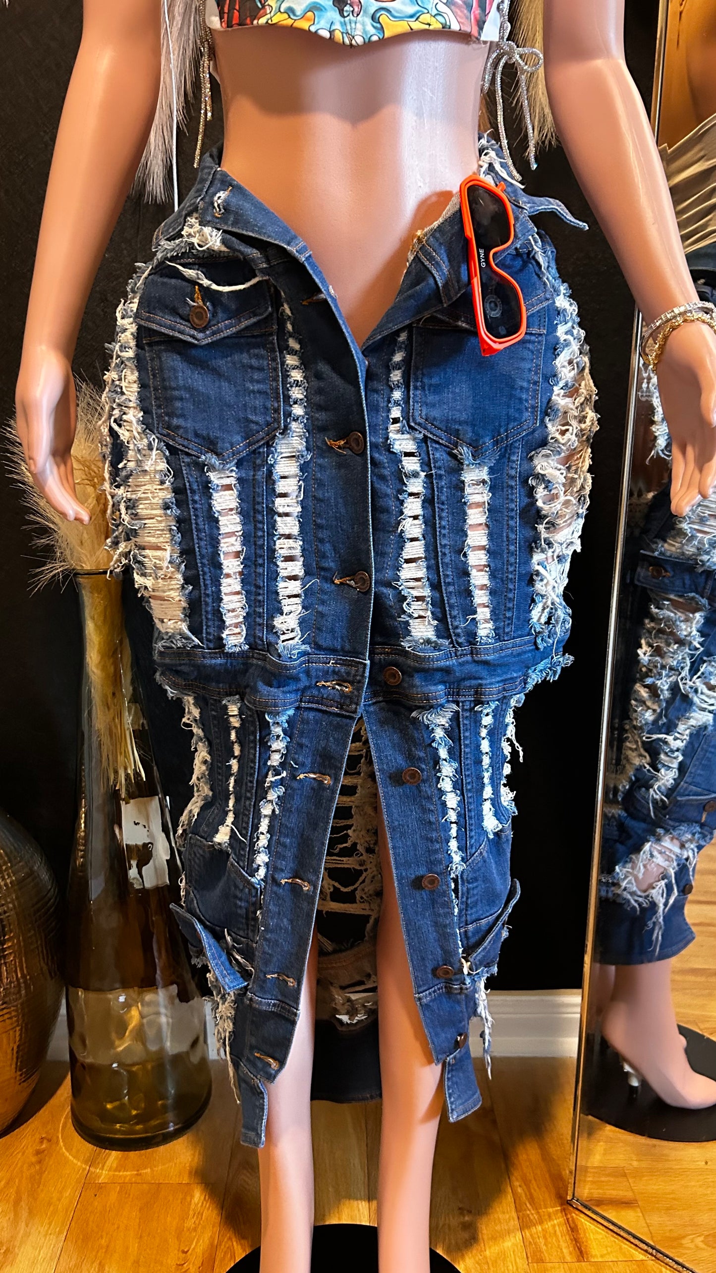 Nichole Distressed Skirt